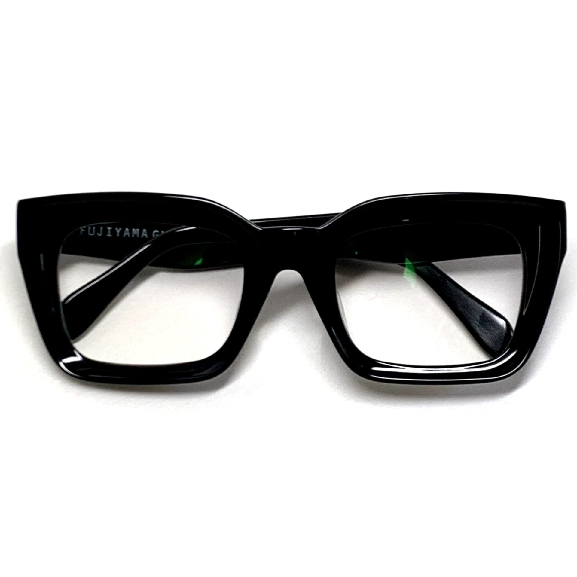 きれい 富士山眼鏡 オリジナル ゴース GHOSE 太セル 黒縁 スリムシェイプ BL 通販